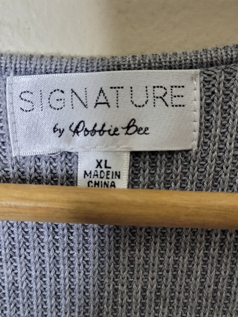 Signature By Robbie Bee Gray Belted Sweater Dress XL - Picture 8 of 11